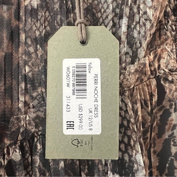 All Saints Animal Print Mini Dress - Picture 4 of 4